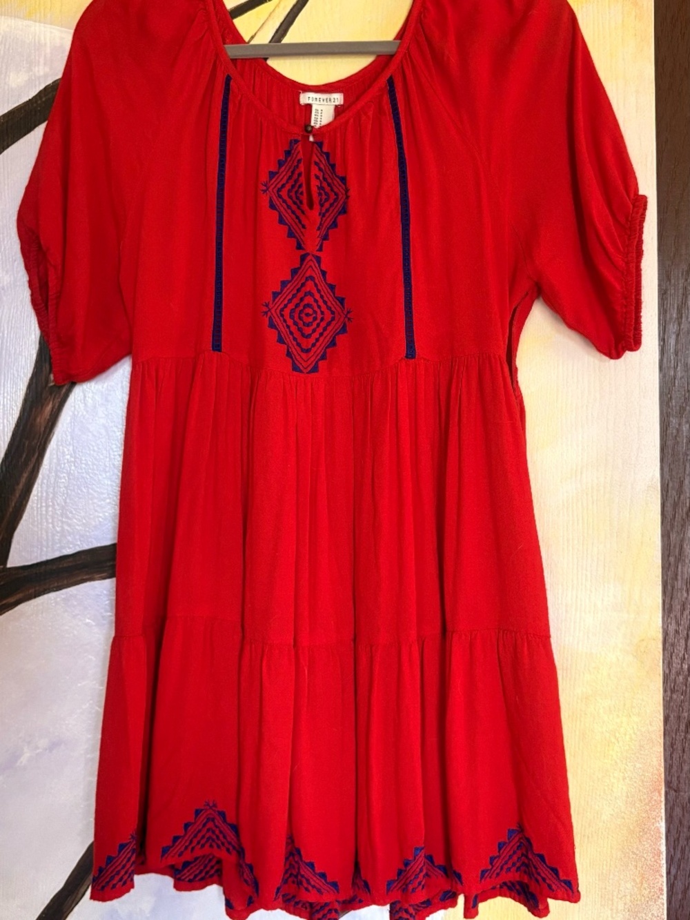 Embroidered Mini Dress/Tunic